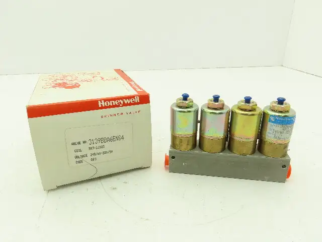 Honeywell Skinner 3139BBA6ENS4 Solenoid 4-Valve Manifold 240V 100 PSI 1/8" NPT