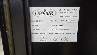 10" x 84" Conair Cleated Belt Puller, Model PC10-84, NEW IN 2023