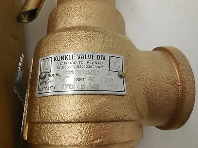 NEW KUNKLE 6010GGM01-LM RELIEF VALVE 6010GGM01LM0040