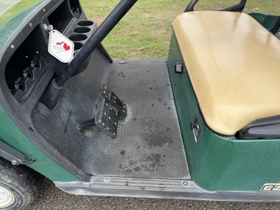 (1) 2015 E-Z-Go golf cart with a Kawasaki gas engine, does not include Club canopy, includes ball wa...