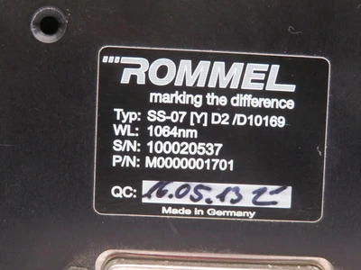 Used ROMMEL _UNKNOWN_ Camera Systems | OCO Industrial #1659178