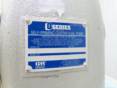 Gorman-Rupp 03F52-B Self Priming Centrifugal Pump 3x3"NPT O-Series Cast Iron
