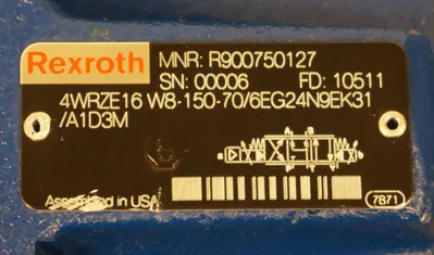 NEW REXROTH 4WRZE16W8-150-70/6EG24N9EK31/A1D3M VALVE R900750127