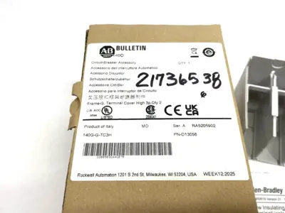 New | in-Stock Allen-Bradley Ser. A Terminal Cover for MCB G-Frame 3-Pole 2-PACK Terminal Blocks Michigan US | Maverick Industrial Sales #1465248