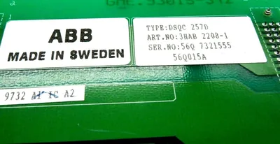 REPAIRED ABB 3HAB 2208-1 BACK PLANE BOARD 93015-342 3HAB22081