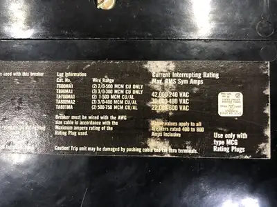 USED WESTINGHOUSE MCGX3800F
