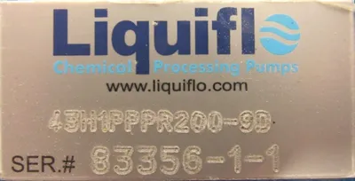 NEW LIQUIFLO 43H1PPPR200-9D PUMP 230/460V 1725RPM 56H17T2017A GCF3X01AA