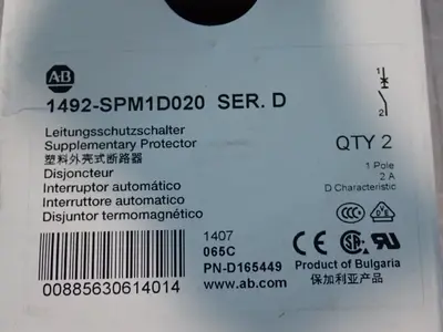 USED ALLEN BRADLEY 1492SPM1D020