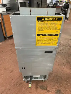 Used Vulcan Used Vulcan 1VEG35M-1 Natural Gas 35-40 lb. Floor Fryer with Millivolt Controls - 70,000 BTU Cookers / Coolers / Fryers Illinois US | Falcon Restaurant Supply #1375782