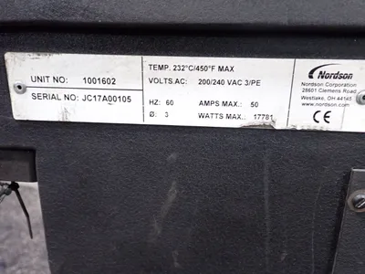 Used NORDSON 1001602 / FOAMELT 200 Miscellaneous Packaging Equipment Ohio US | HGR 24 #1089453