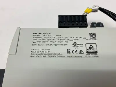 USED FESTO VERTICAL MOUNT SERVO DRIVE 1-PHASE