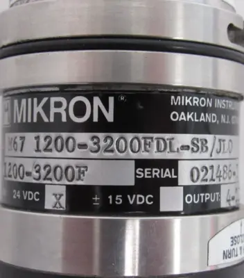 USED MIKRON M67 INFRARED TEMPERATURE TRANSMITTER M67 1200-3200FDL-SB/JL0