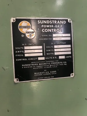 USED Sunstrand Magnetic Chuck