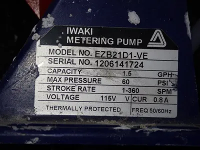 Used PULSAFEEDER LPH7SAWTC3XXX / EZB21D1VE Pumps (Metering) | HGR 24 #742894