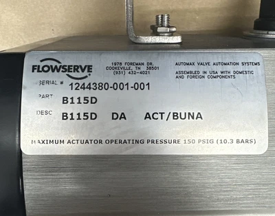 NEW Flowserve B115D