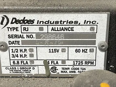 Used 2016 DEDOES ALLIANCE Chemical & Process Equipment Ohio US | HGR 24 #1232686