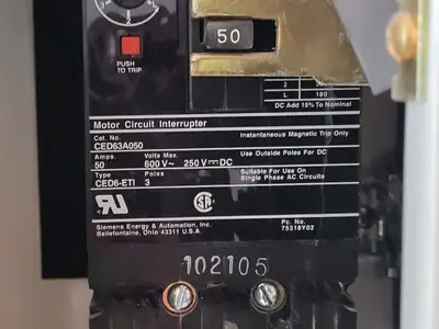 USED SIEMENS CED63A050
