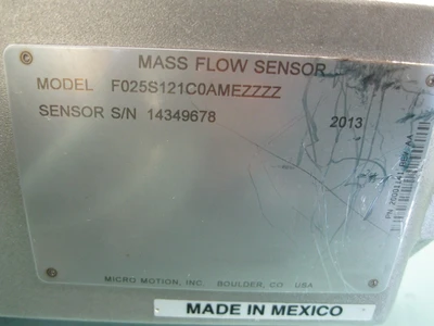 USED Micro Motion F025 S121C0AMEZZZZ