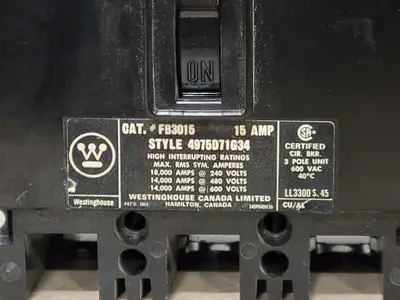 Used WESTINGHOUSE FB3015 Switchgears British Columbia CA | Lenmark #239776