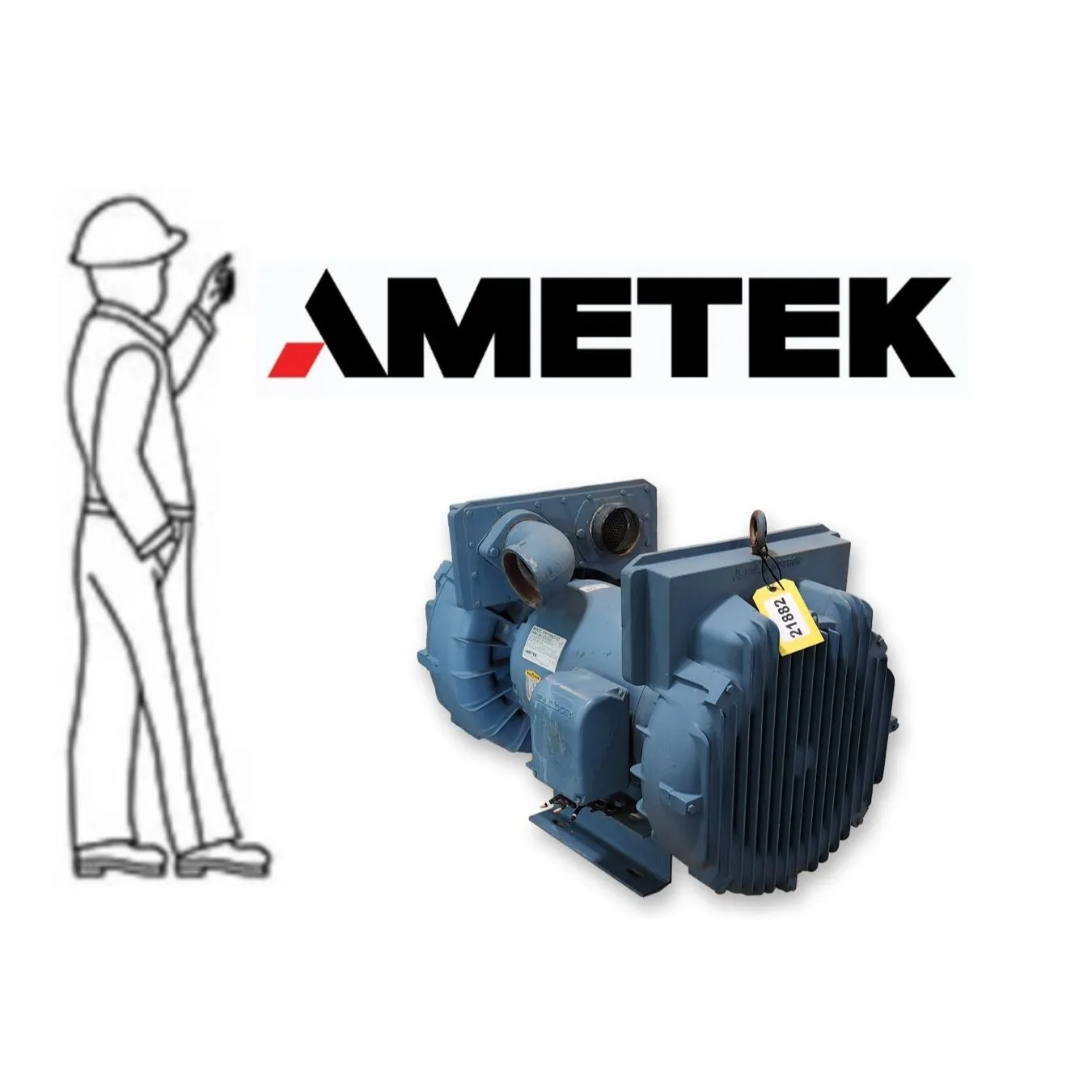 Used AMETEK DRP15BQ72D Blowers West Virginia US | JM Industrial #1455972