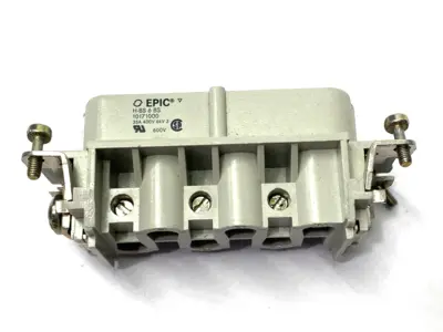 Used Epic Rectangular Insert w/ Screw Connection Socket 10171000 LOT OF 2 Electrical Fittings Michigan US | Maverick Industrial Sales #1414243