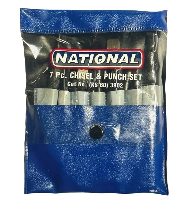 National 7 Piece Punch & Chisel Set Pin Nail Center Punch