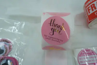 Fragile Handle With Care Stickers & Thank You Stickers