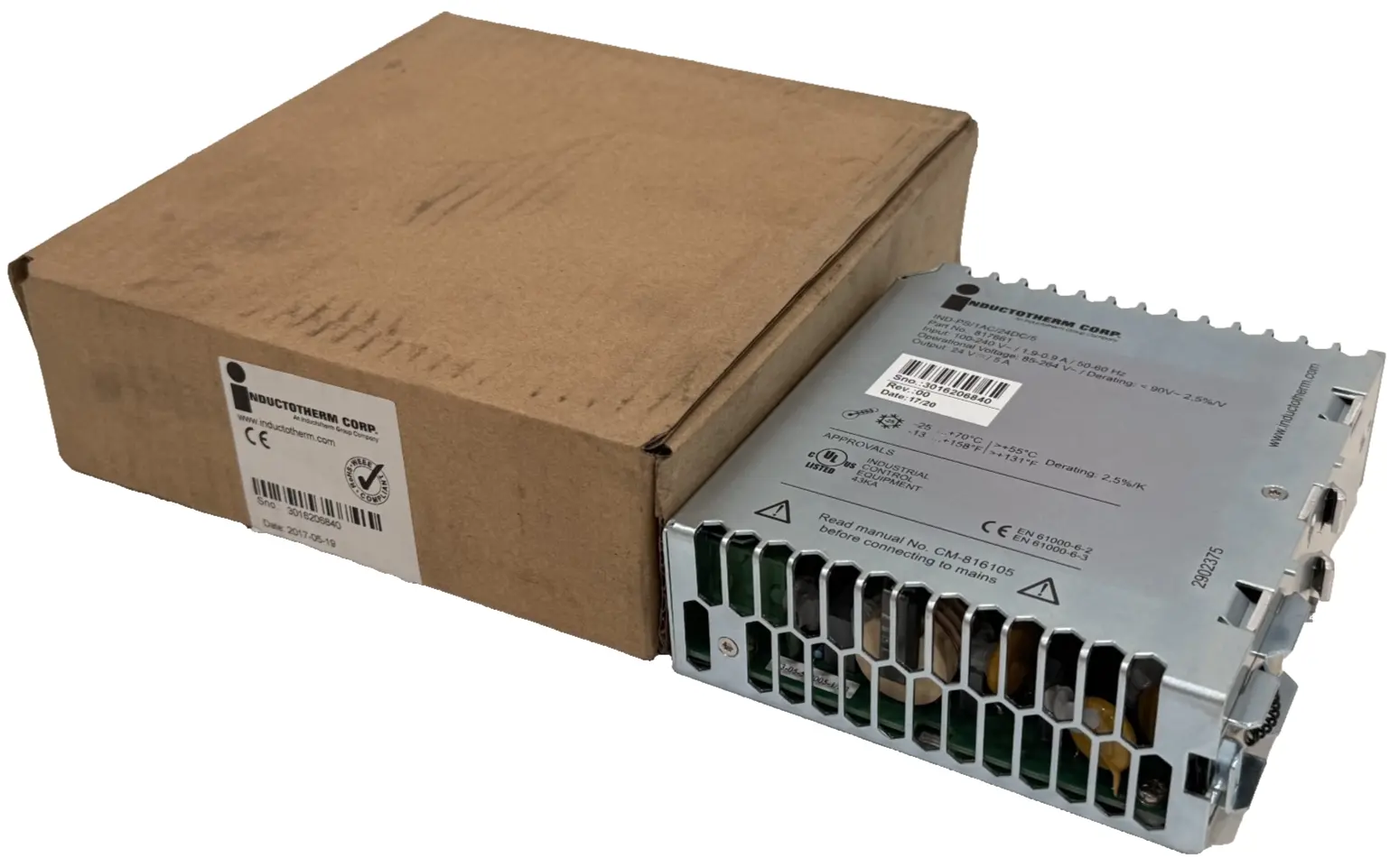 NEW INDUCTOTHERM IND-PS/1AC/24DC/5