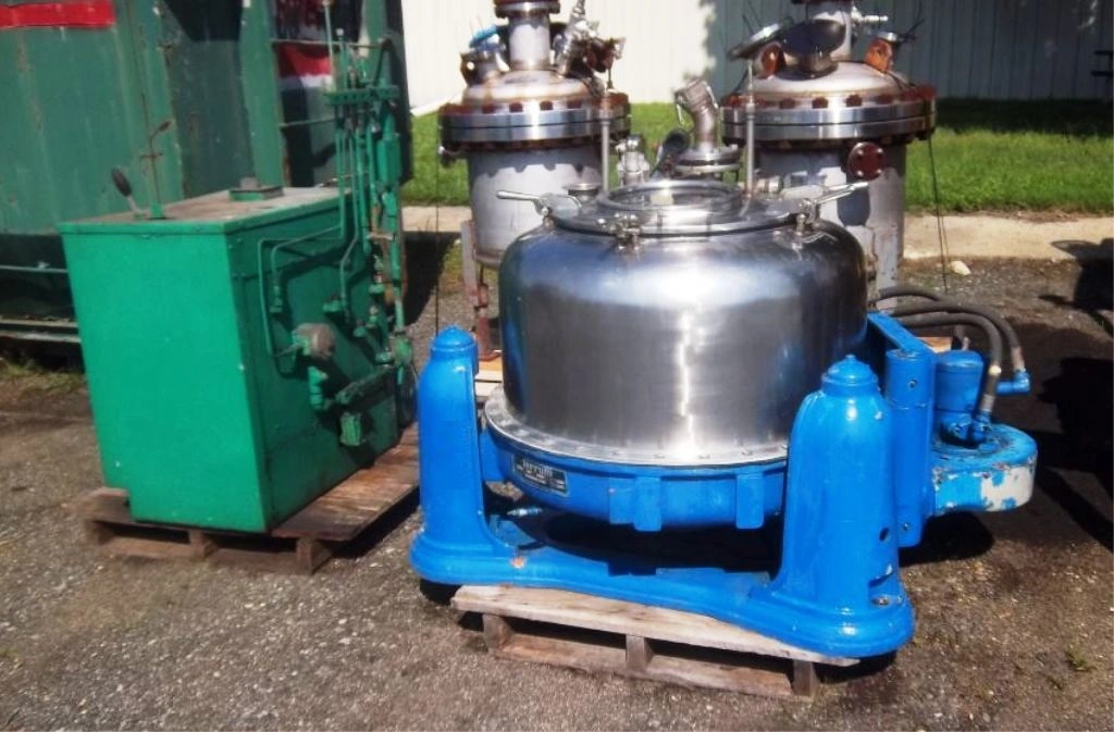 Ferrum V4A 30 x 14 perforate basket centrifuge, 316SS.
