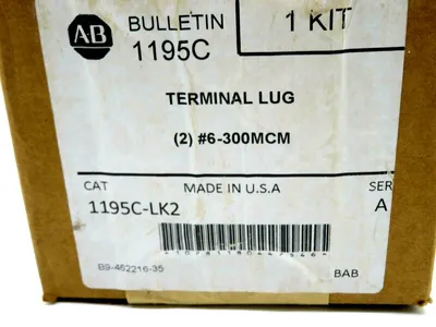 NEW ALLEN BRADLEY 1195C-LK2 TERMINAL LUG 1195CLK2