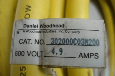 USED DANIEL WOODHEAD 302000C03M200 CABLE