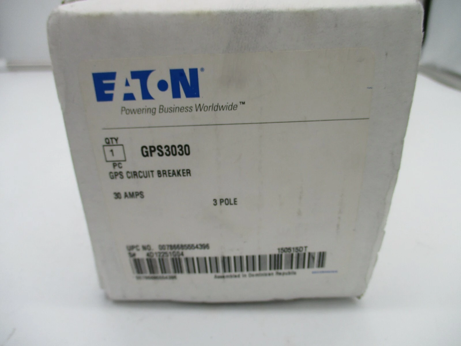 Eaton GPS3030 New, open box GPS Circuit Breaker (30 amps, 3-pole)