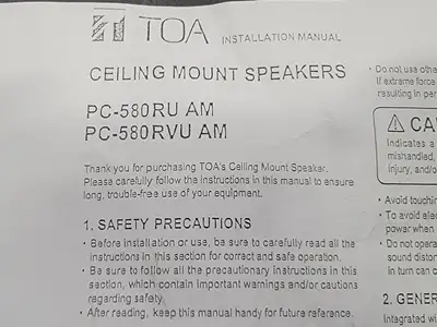 NEW TOA PC-580RU AM
