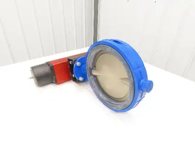 ABZ 10" Wafer Butterfly Valve w/Pneumatic Rotork Actuator RCIO-260-DA