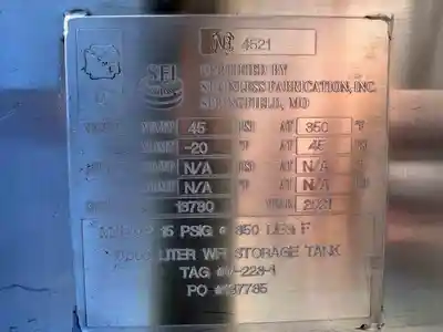 USED STAINLESS FABRICATION INC. NA