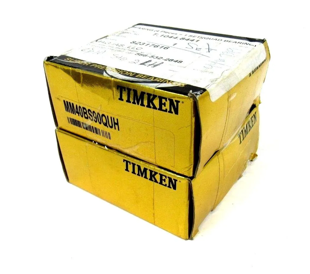 NEW SET OF TIMKEN MM40BS90QUH SUPER PRCISION BEARING