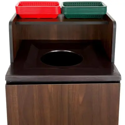 32 Gallon Waste Receptacle Enclosure with Tray Shelf