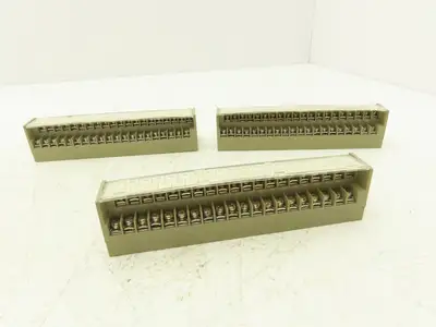 Toyogiken PCN7-1H40 Interface Terminal Block 40-Pin 24V 0.5A DIN Rail Lot of 3