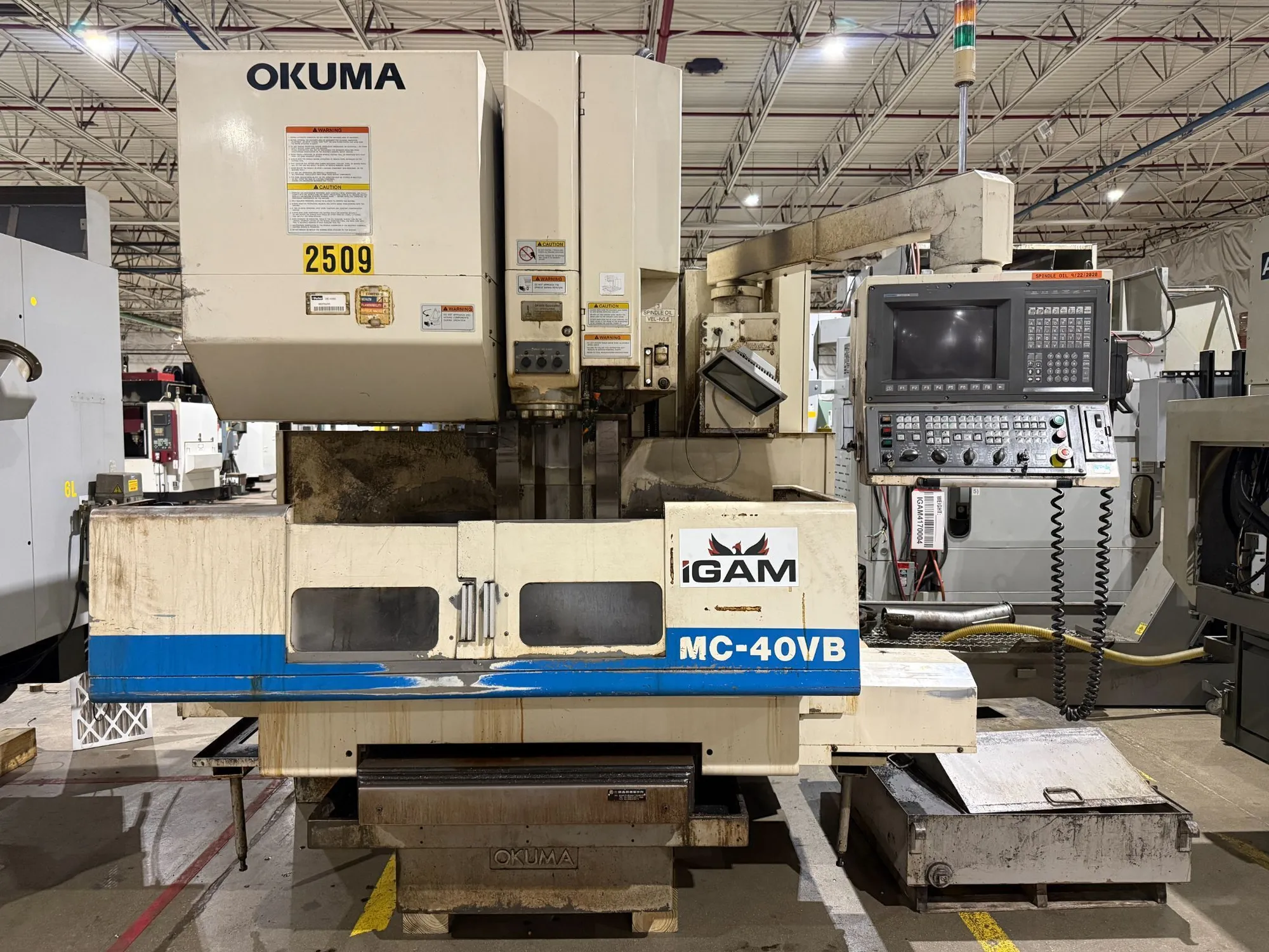 Used 1996 OKUMA MC-40VB Vertical Machining Centers Michigan US | iGAM Industrial Marketplace #1388424