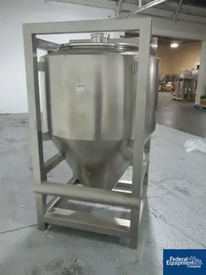 USED L.B. Bohle 1,200 Liter LB Bohle Bin, Model MCL1200S, S/S