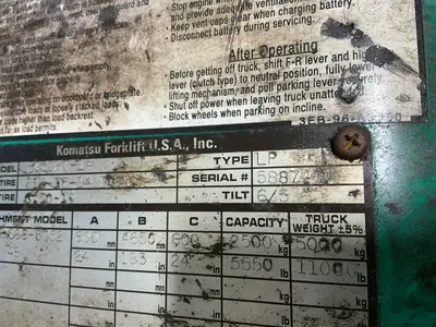 Used KOMATSU FG30HT14 Material Handling (misc) Ohio US | HGR 24 #1567459