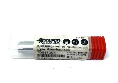 New | in-Stock ACCUPRO SQUARE END MILL: 12.00 MM DIA, 16.00 MM LOC, 4 FLUTE, SOLID CARB End Mills Michigan US | Maverick Industrial Sales #1090264