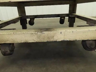 1" Aluminum Top  Steel Base Work Bench Table 40"x40" x 25-36"Adjustable Height