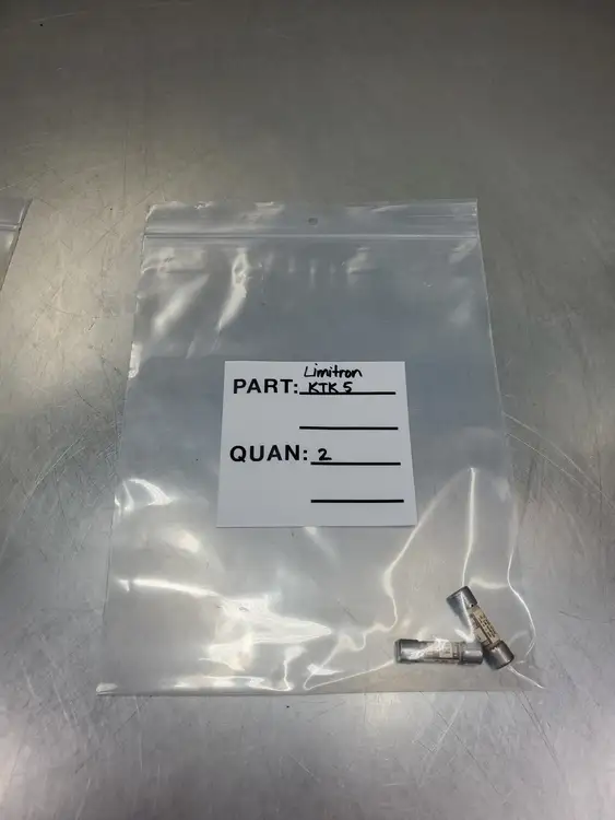 Used Bussmann KTK-5 Limitron Fuse, 600V, 5A, Lot of 2 Fuses | Palmetto Automation #1155931