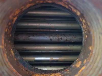 SPC8306  Heat Exchanger 93.2 sq.ft. Ipac 2000 Inc. shell and tube heat exchanger, 200 psi shell, 200 psi internal, 304 SS