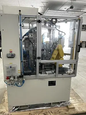 Used FANUC N95 FACE MASK NOSE CLIP FANUC ROBOTIC ASSEMBLE AND ATTACHING CELL BY ACE NEW 2020 Robotic Welding Cells | Harbor Machinery Inc. #1283352