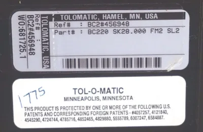 NEW TOL-O-MATIC BC220-SK28.000-FM2-SL2 CYLINDER BC2#456948