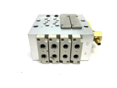 Used Humphrey Pneumatic Manifold Block/Base 4-Station Parts (Hydraulics and Pneumatics) Michigan US | Maverick Industrial Sales #1398003