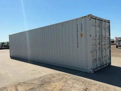 2026 40’L x 8’W x 9’ 6”T High Cube Shipping/Ground Container, swing doors on one end and four sets o...