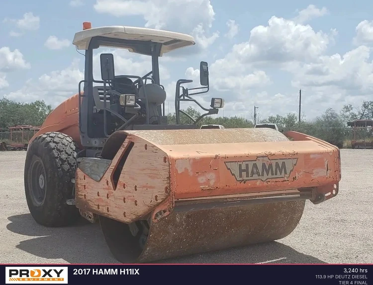 Used 2017 HAMM H11IX Single Drum Rollers Texas US | Proxy Equipment #1426083